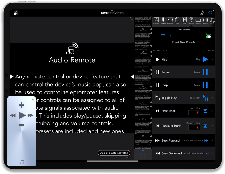 Audio Remote